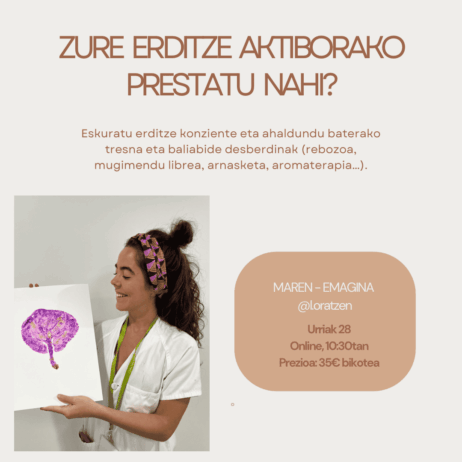 Zure erditze aktiborako prestatu nahi?-Maren Emaginarekin